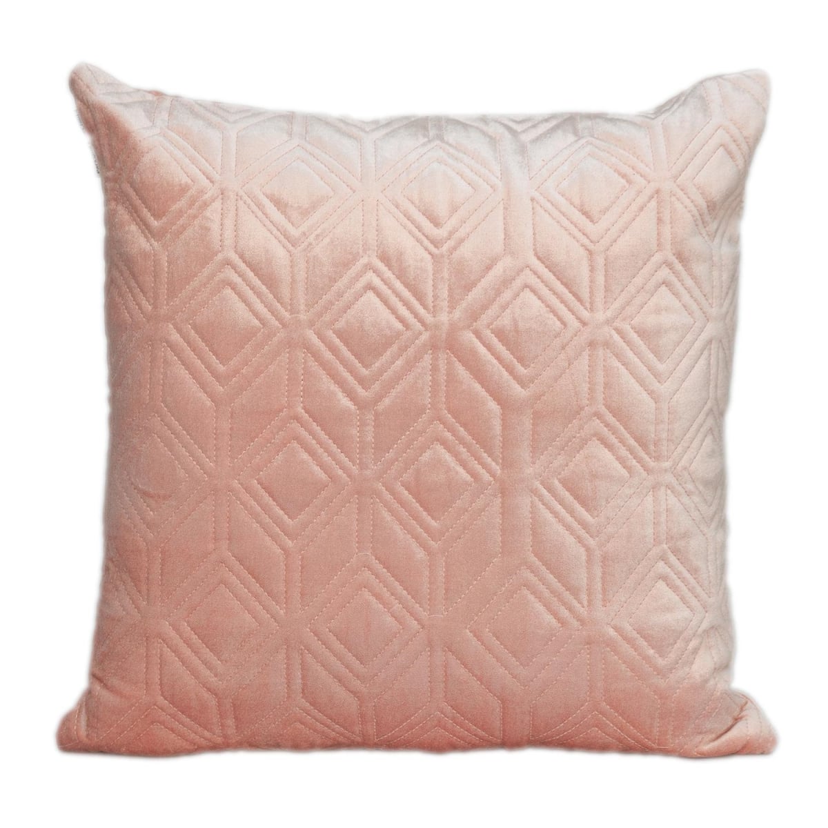 PILL21346P Aleta Transitional Pink Square Throw Pillow