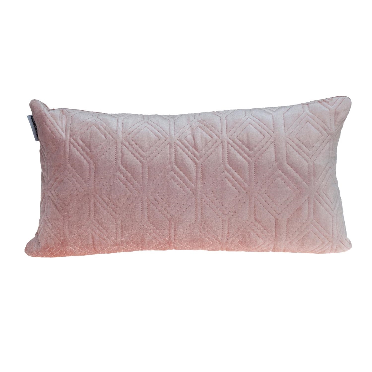 Aleta Transitional Pink Rectangle Throw Pillow
