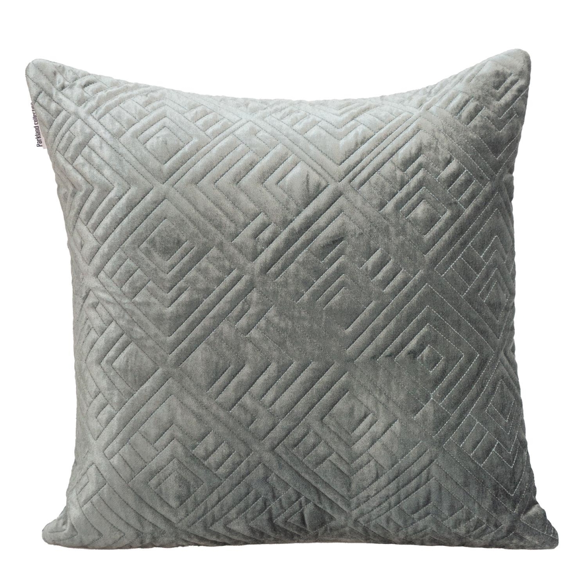 Eris Transitional Charcoal Square Throw Pillow