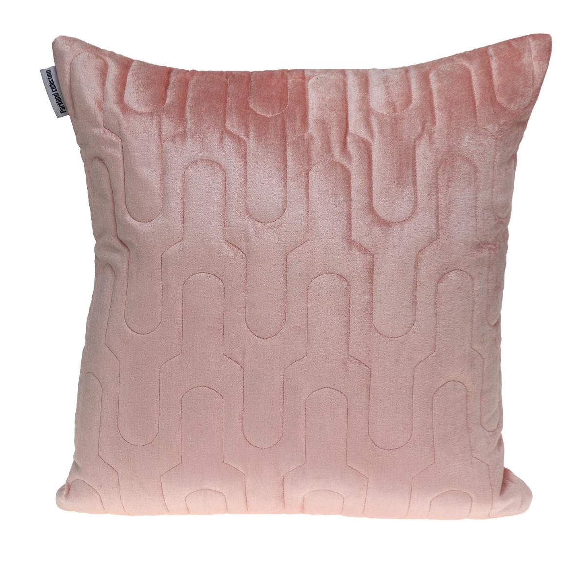 Basil Transitional Pink Square Throw Pillow