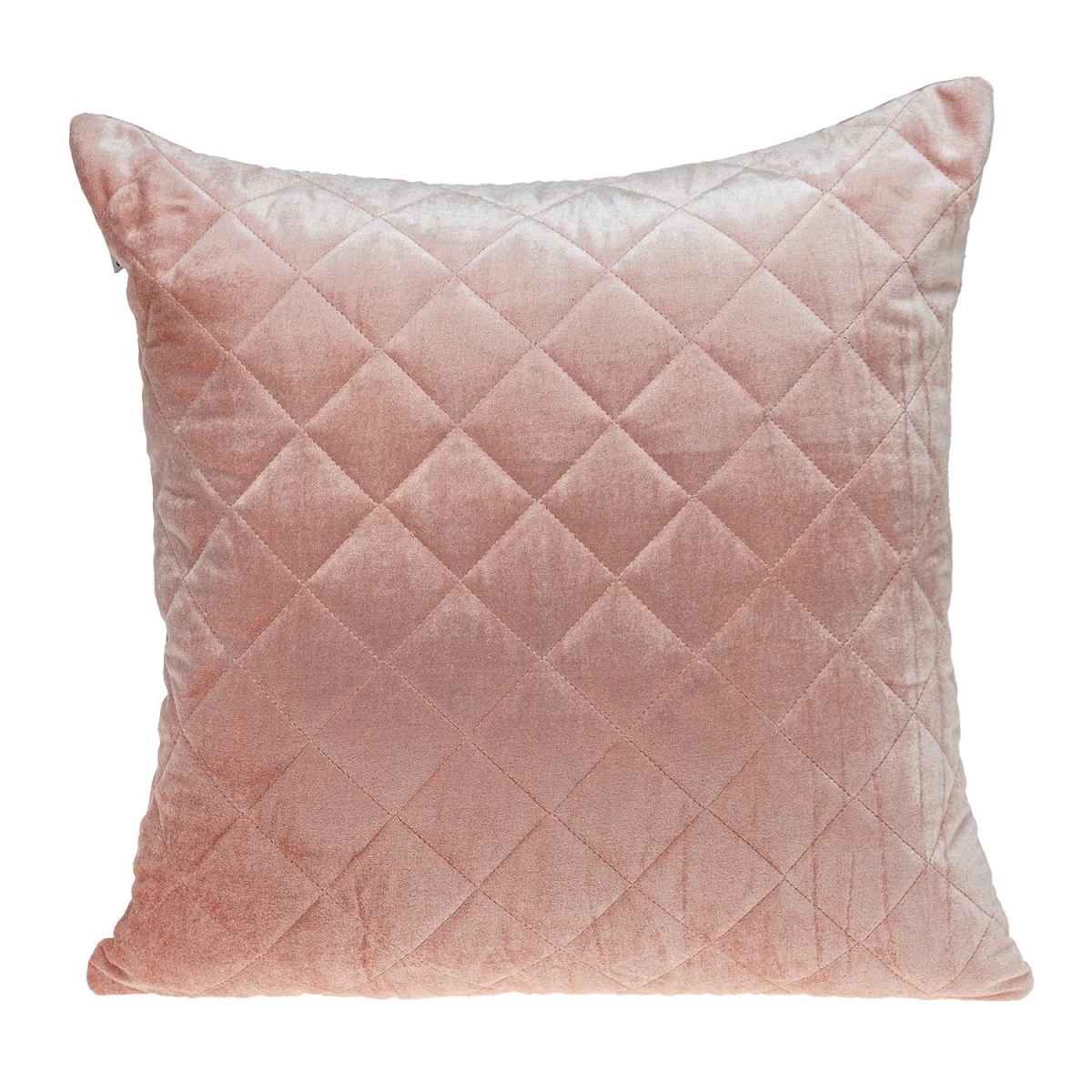 Milo Transitional Pink Square Throw Pillow