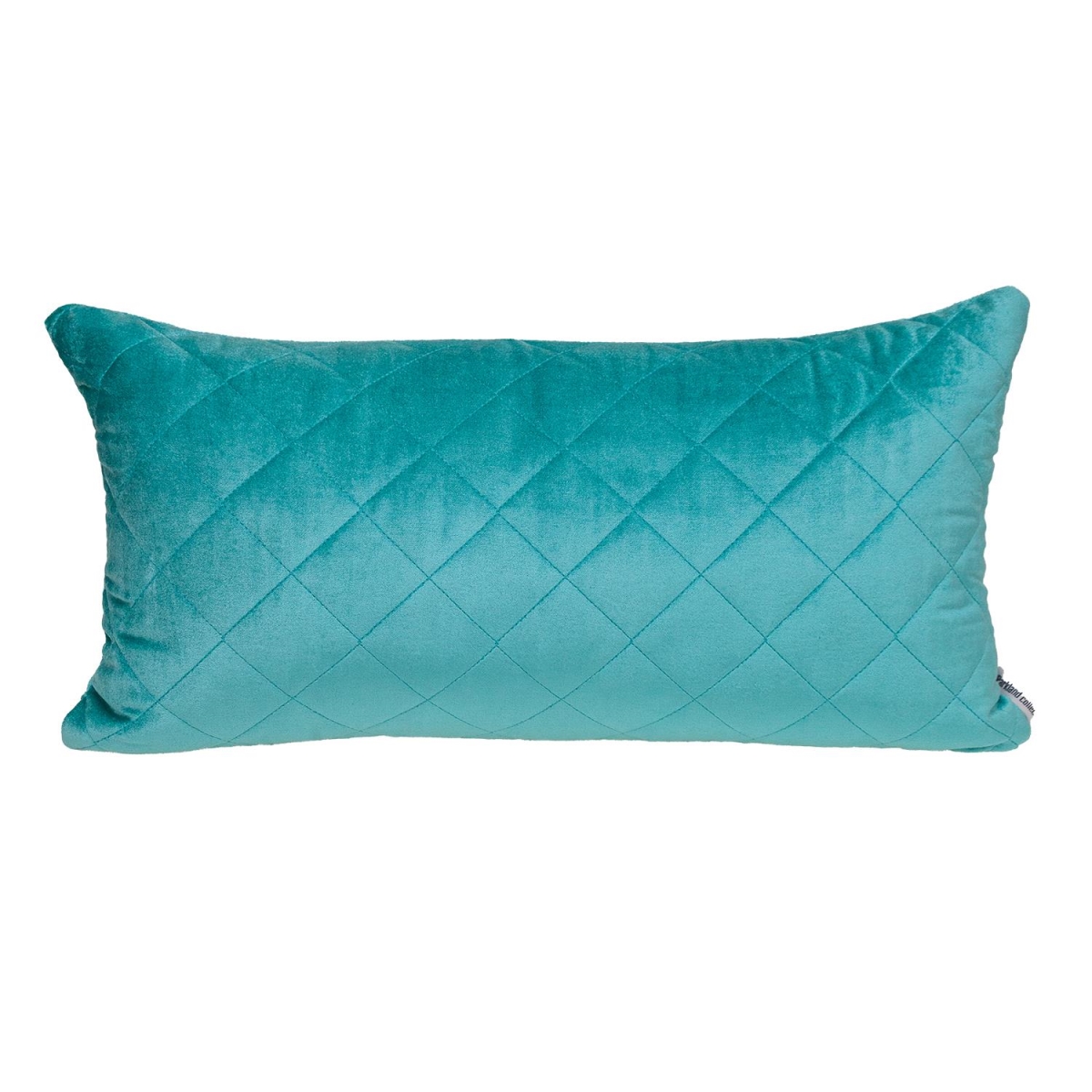 Milo Transitional Aqua Rectangle Throw Pillow