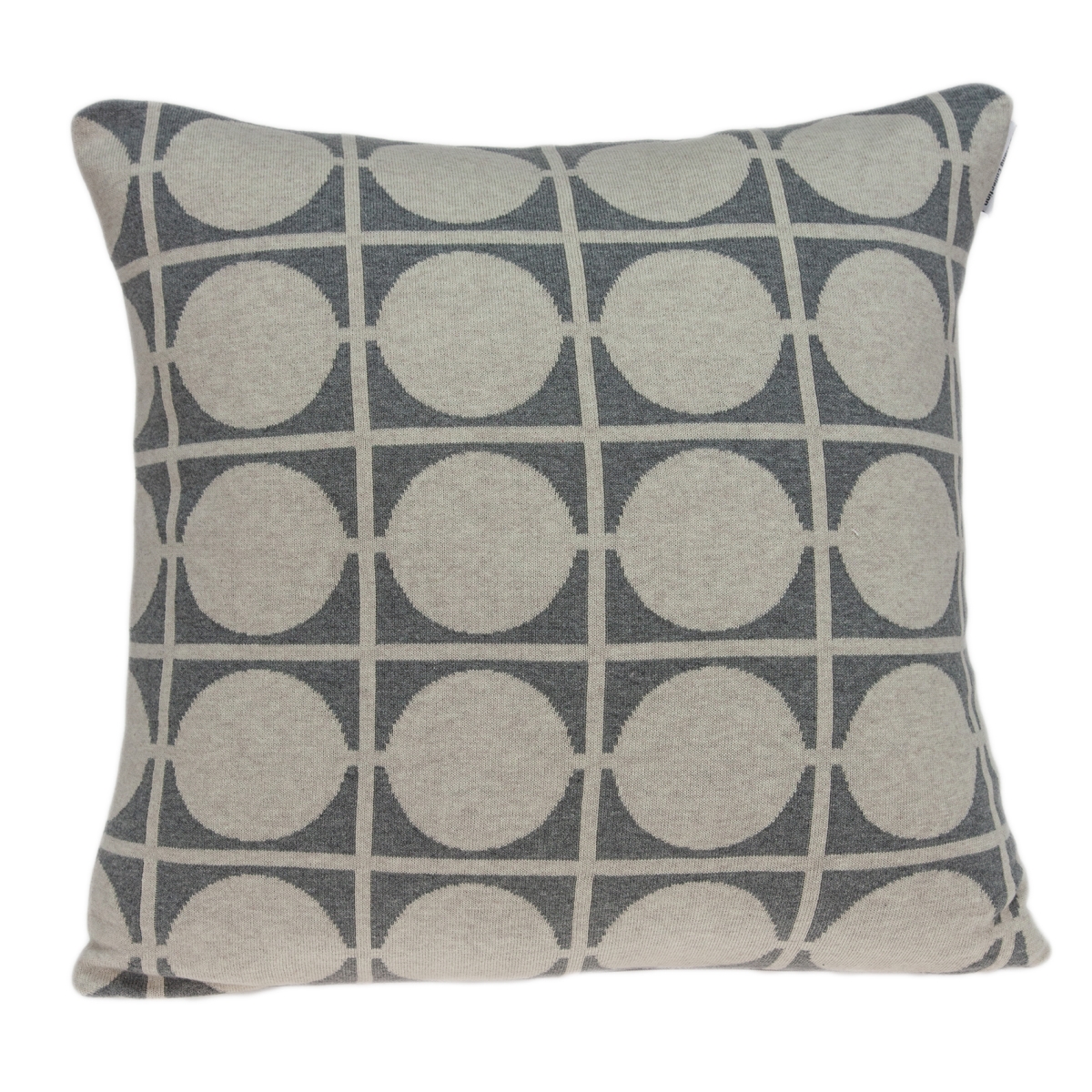 PILB11044P Aani Tan & Grey Square Transitional Pillow Cover with Poly Insert - 20 x 20 x 7 in.