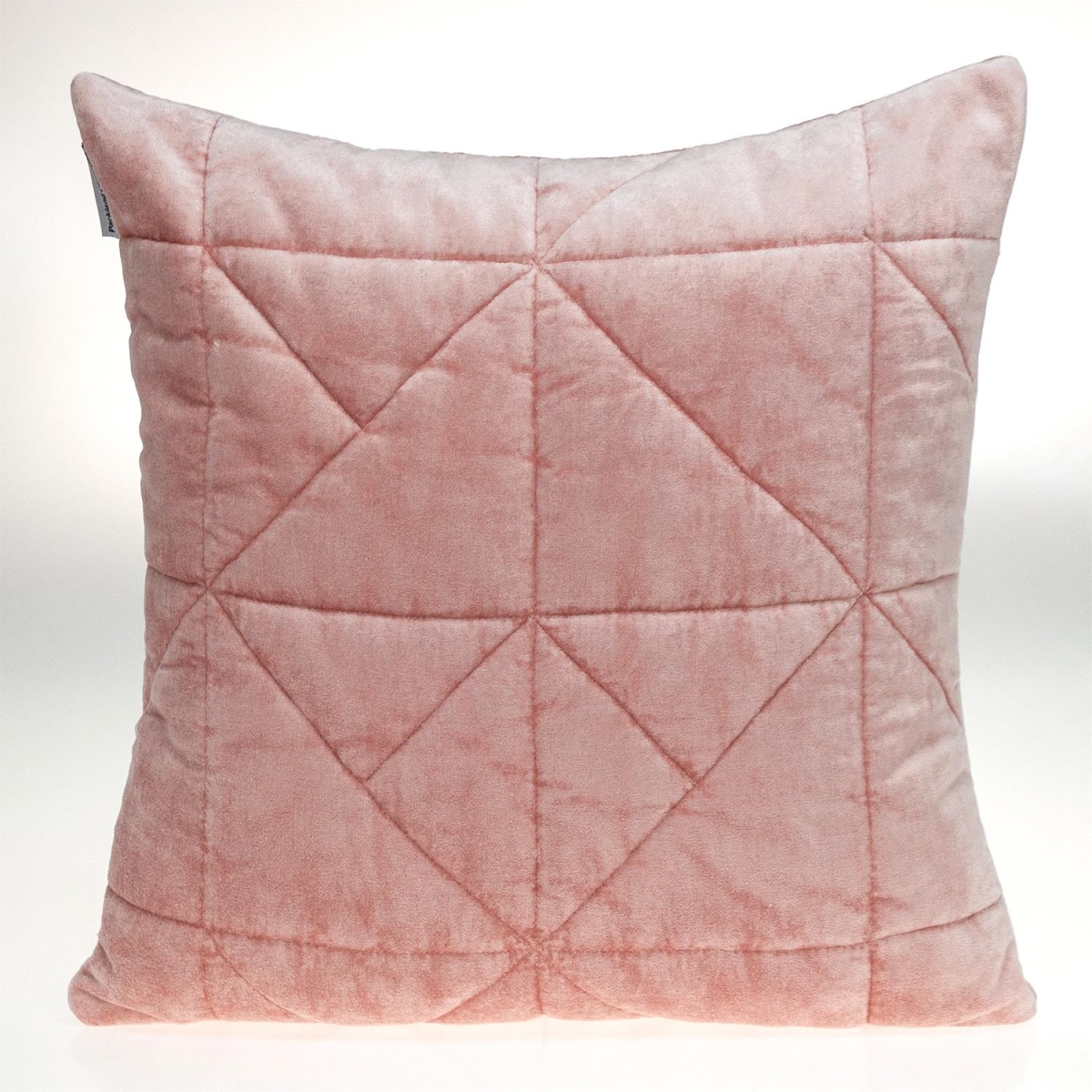 Zoe Transitional Pink Square Throw Pillow