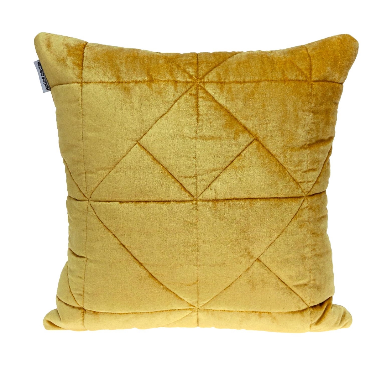 Zoe Transitional Yellow Square Throw Pillow
