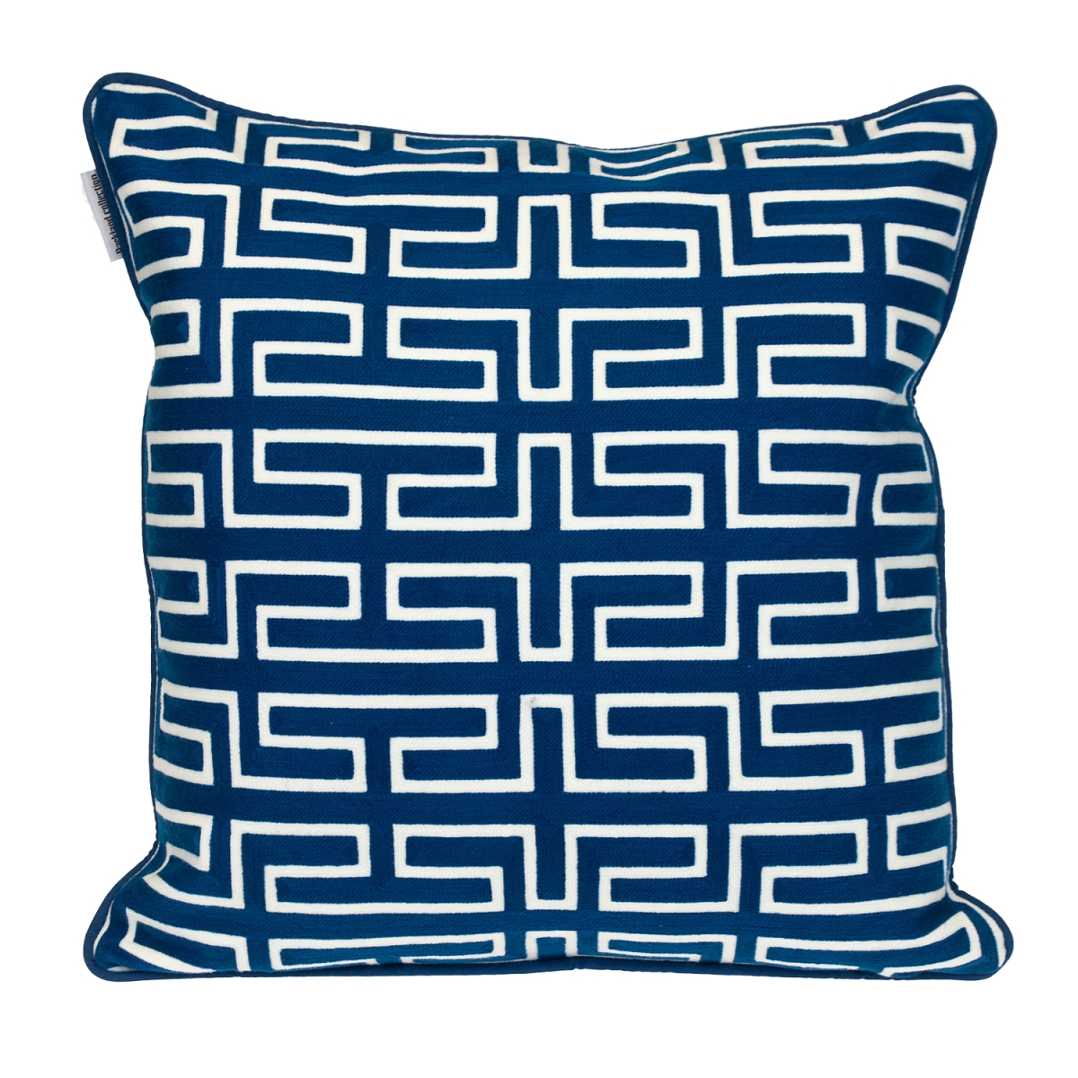 PILH21665P  Transitional Geometric Blue Square 20' x 20' Pillow