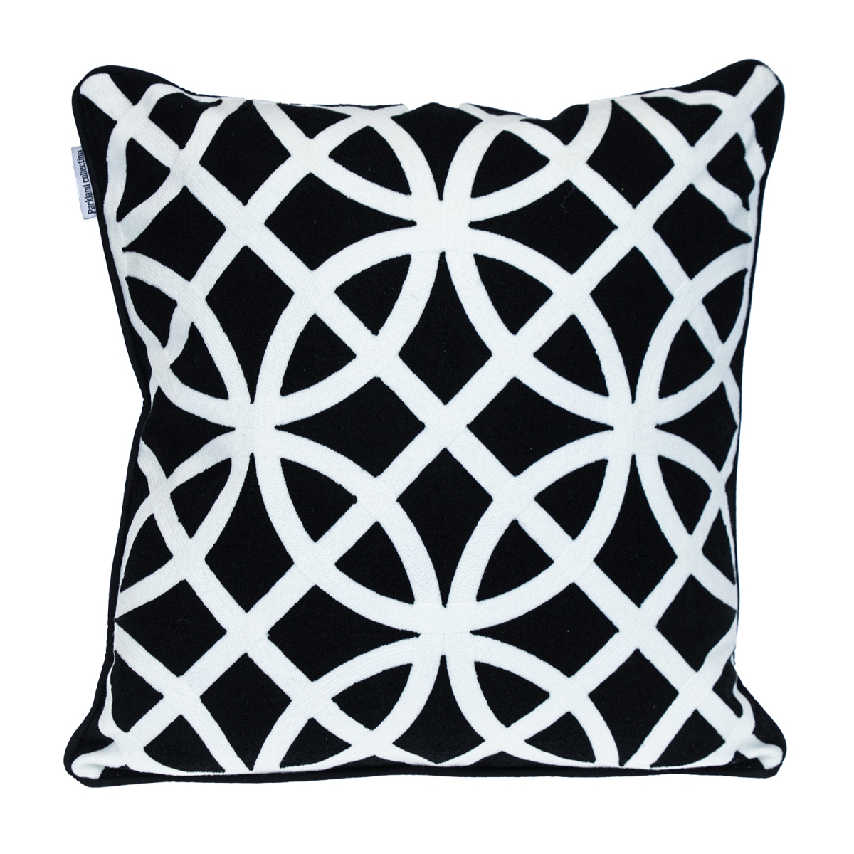 PILA21515P  Transitional Geometric Black 20' x 20' Pillow