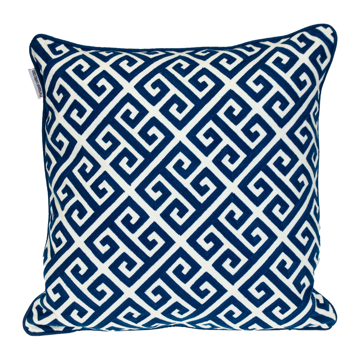 PILA21511P  Transitional Greek Key Blue Square 20' x 20' Pillow