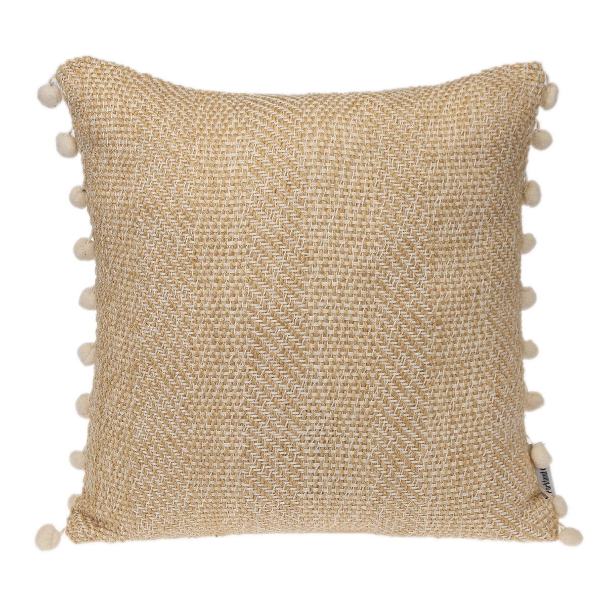 PILG21602P  Transitional Woven Beige Square 18' x 18' Pillow