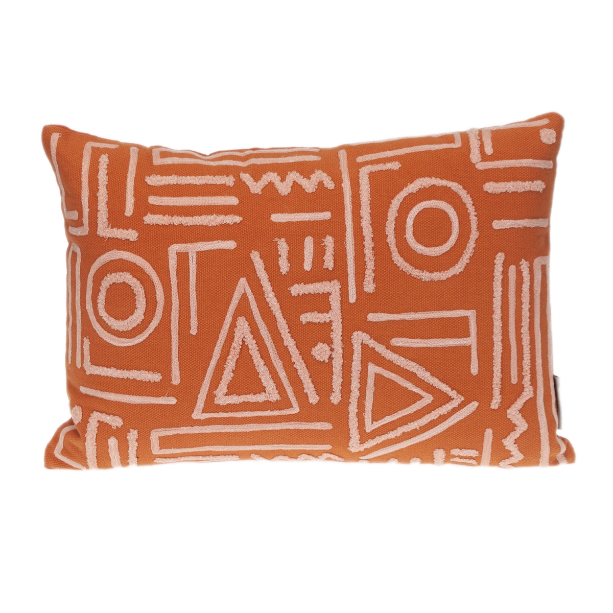 PILG21575P  Transitional Geometric Orange 14' x 20' Pillow