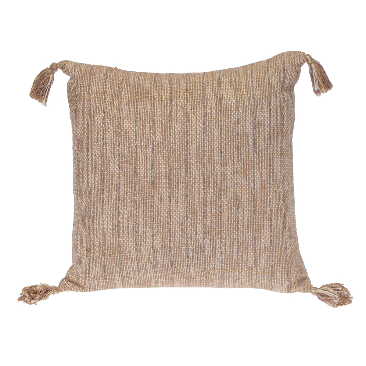 PILG21577P  Transitional Stripes Brown Square 18' x 18' Pillow