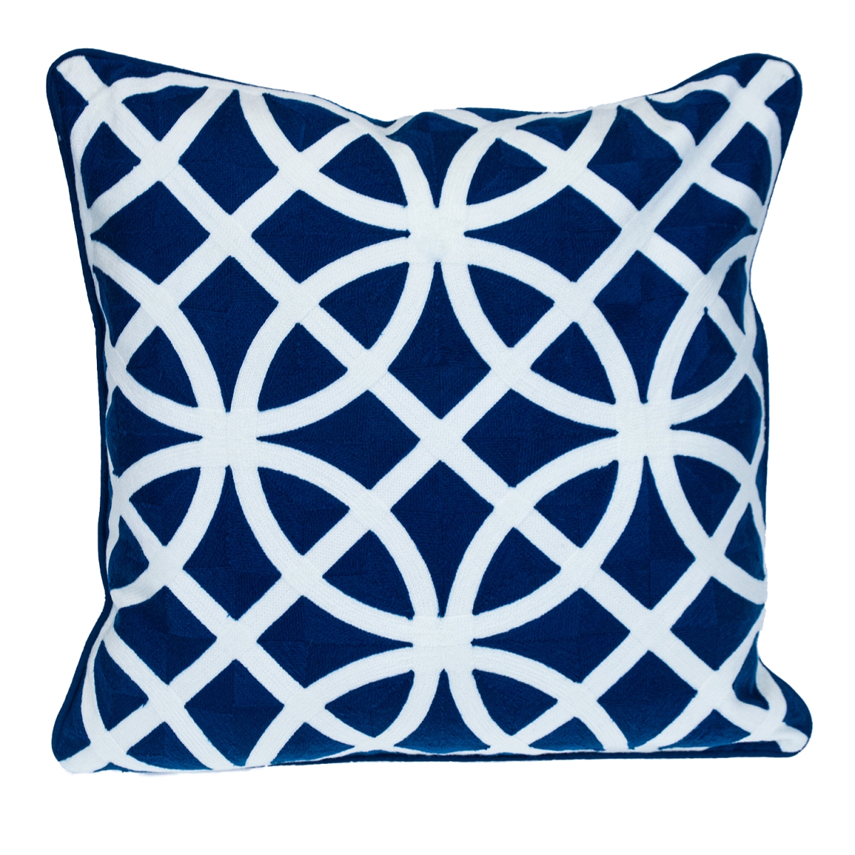 PILA21514P  Transitional Geometric Blue Square 20' x 20' Pillow