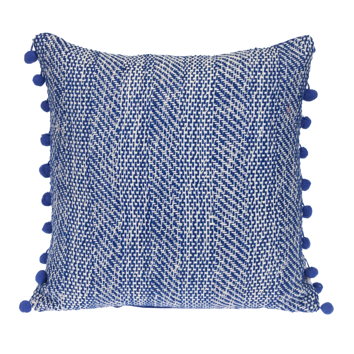 PILG21603P  Transitional Woven Blue Square 18' x 18' Pillow