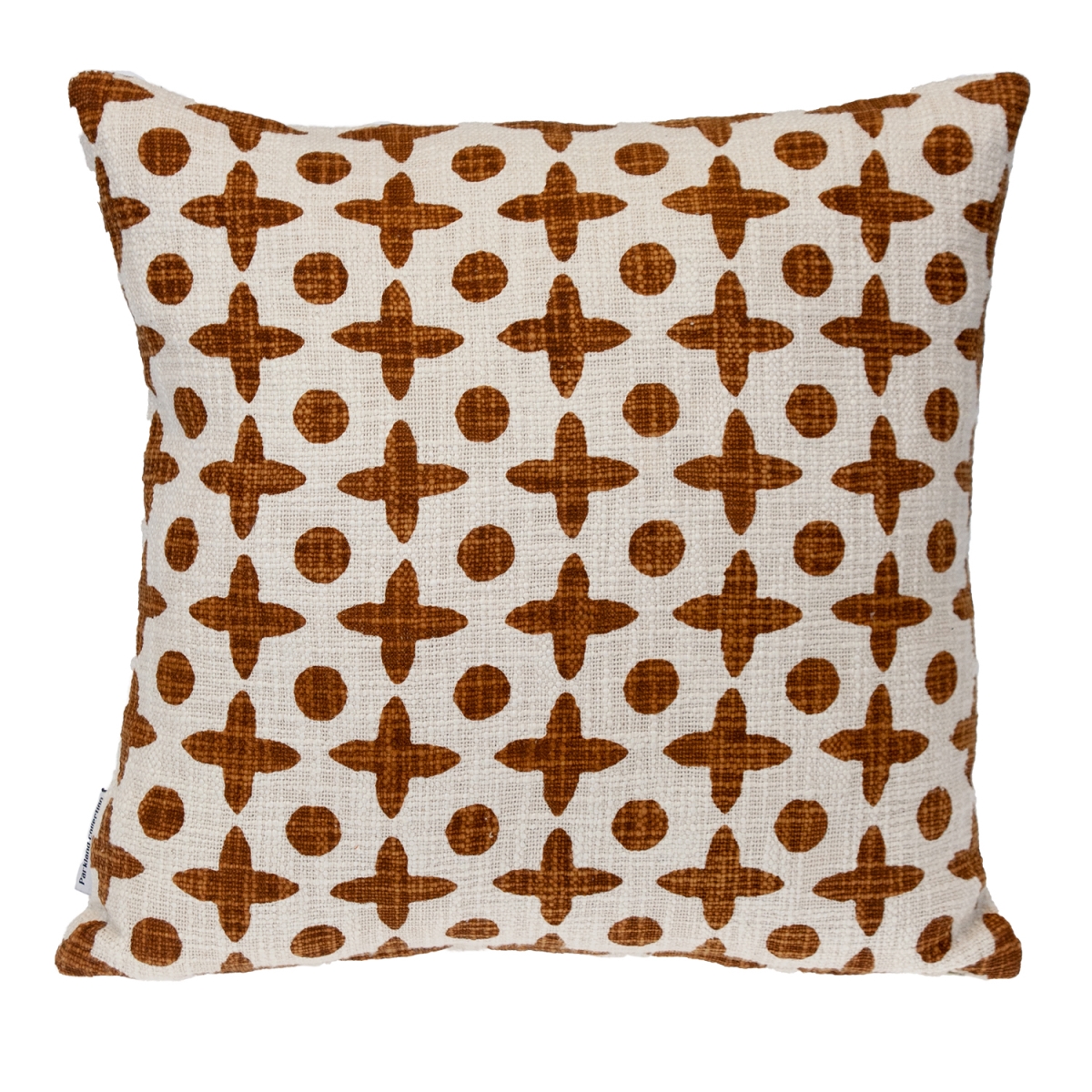 PILN21558P  Transitional Print Rust Square 18' x 18' Pillow