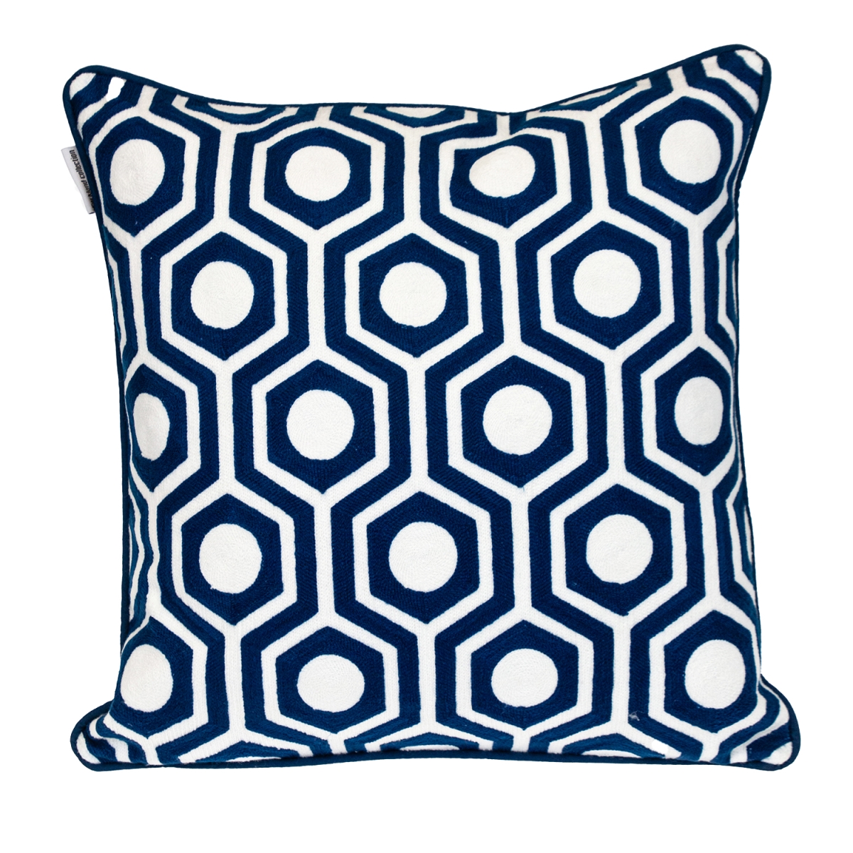 PILA21509P  Transitional Geometric Blue Square 20' x 20' Pillow