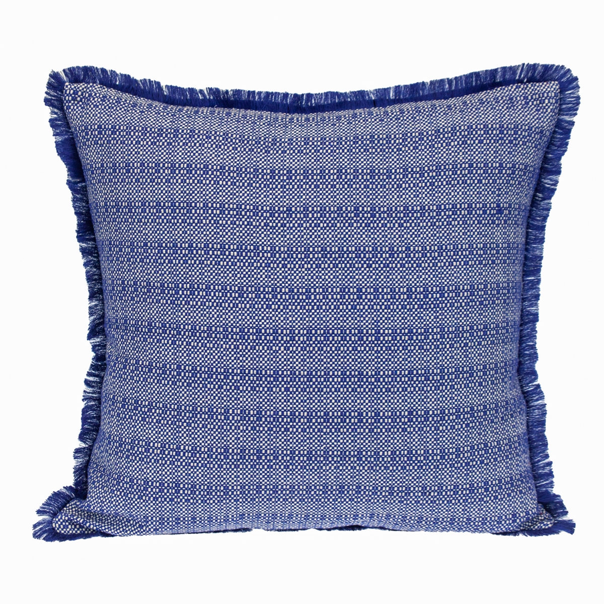 Blue Striped 24in. Square Pillow - Transitional Style - Durable Woven Design