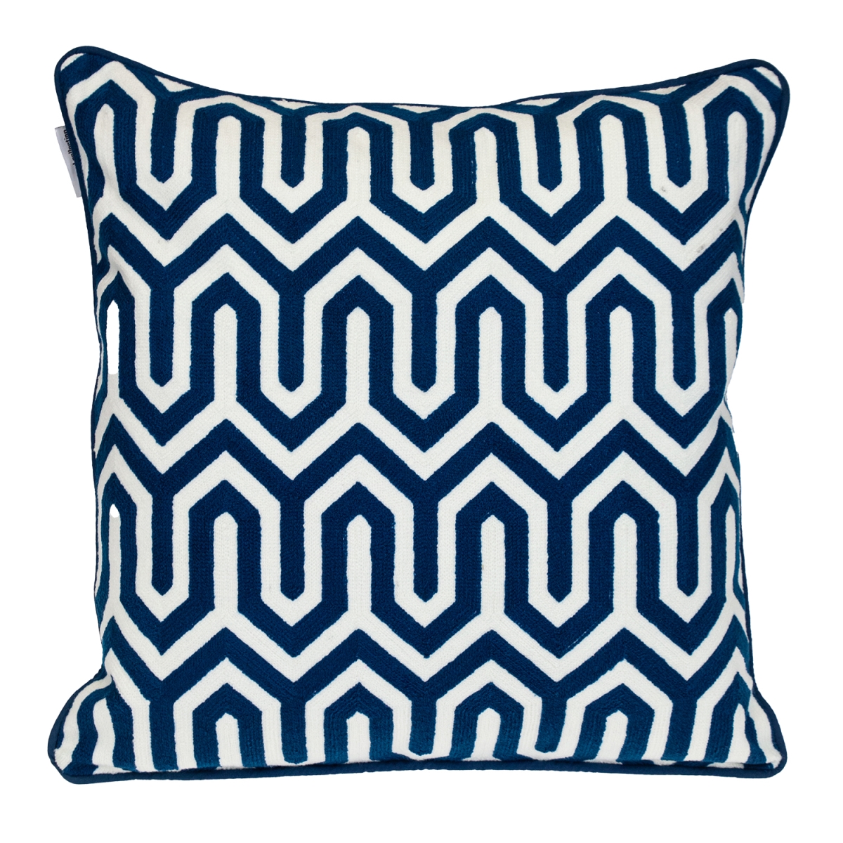PILA21516P  Transitional Geometric Blue Square 20' x 20' Pillow
