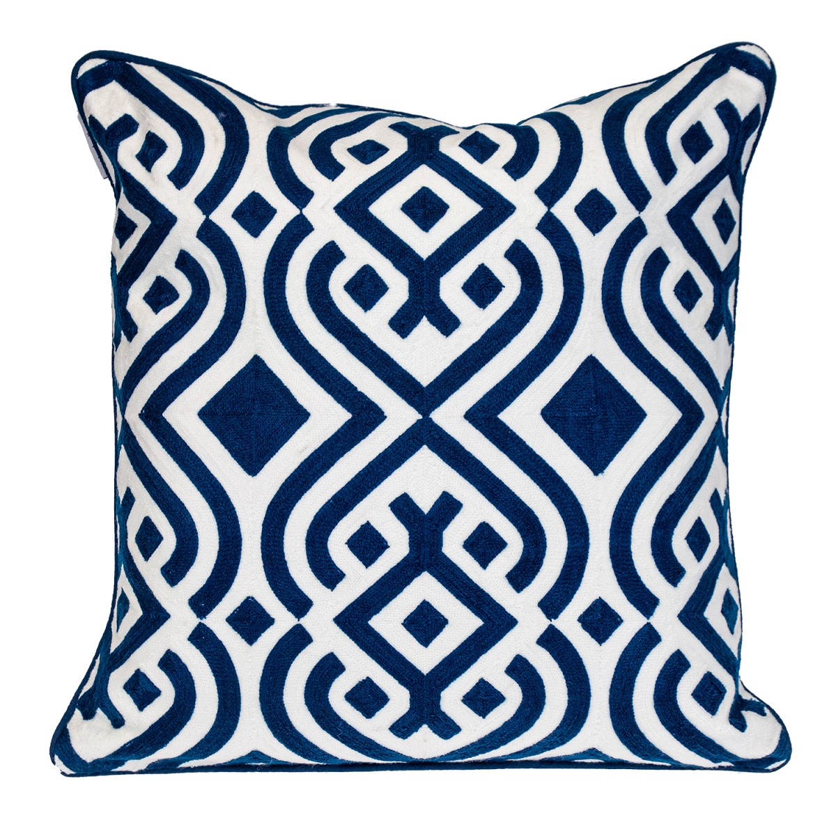 PILA21507P  Transitional Geometric Blue Square 20' x 20' Pillow