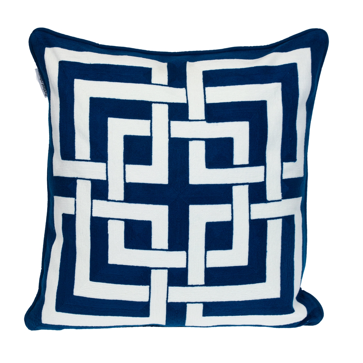 PILA21518P  Transitional Interlocking Blue 20' x 20' Pillow
