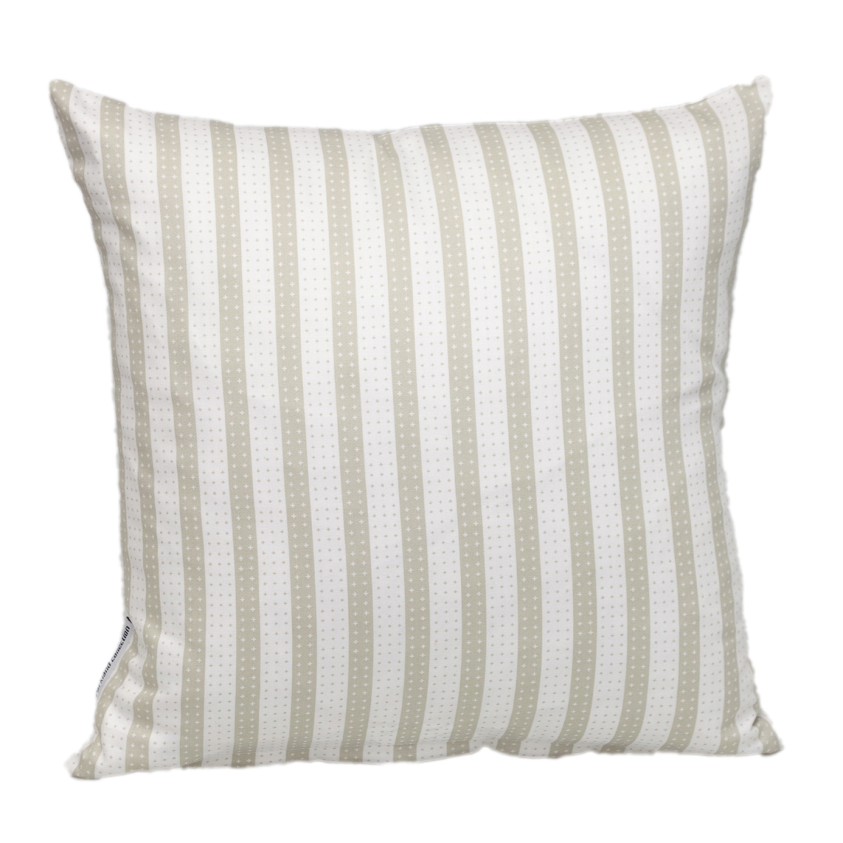 PILD21563P  Transitional Striped White Square 16' x 16' Pillow