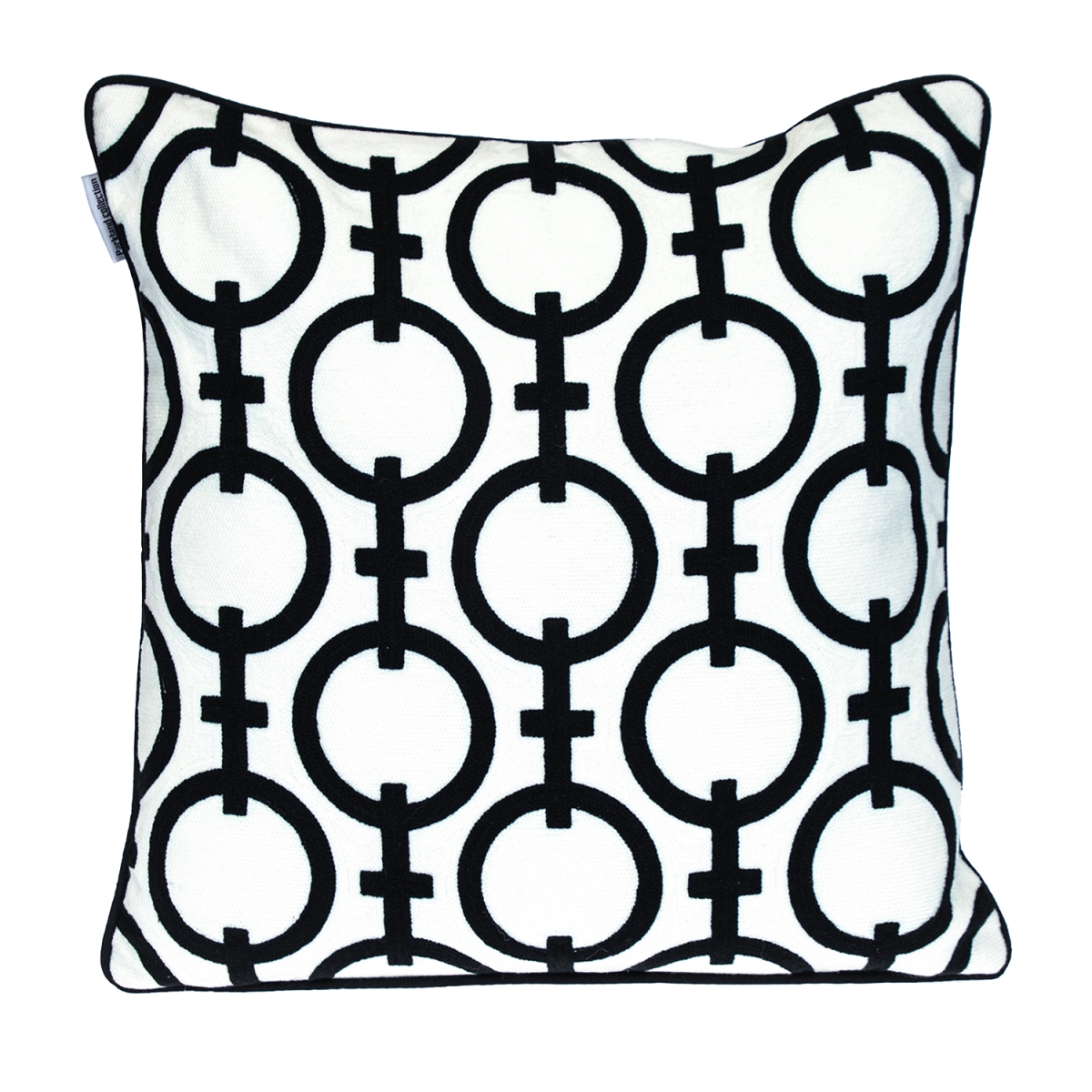 PILA21504P  Transitional Geometric Black 20' x 20' Pillow