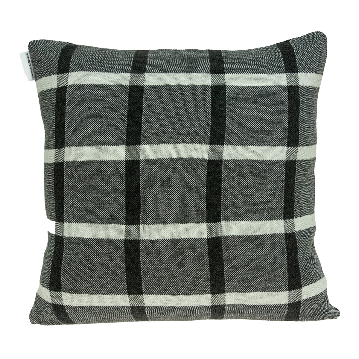 PILB11055P Marco Grey, Black & Tan Square Transitional Pillow Cover with Poly Insert - 20 x 20 x 7 in.