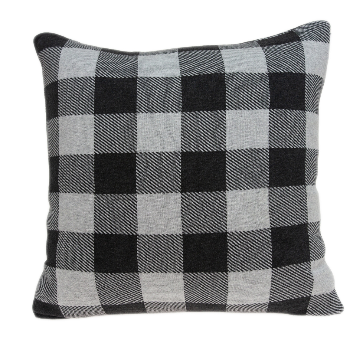 PILB11062P Lucas Grey & Charcoal Square Transitional Pillow Cover with Poly Insert - 20 x 20 x 7 in.