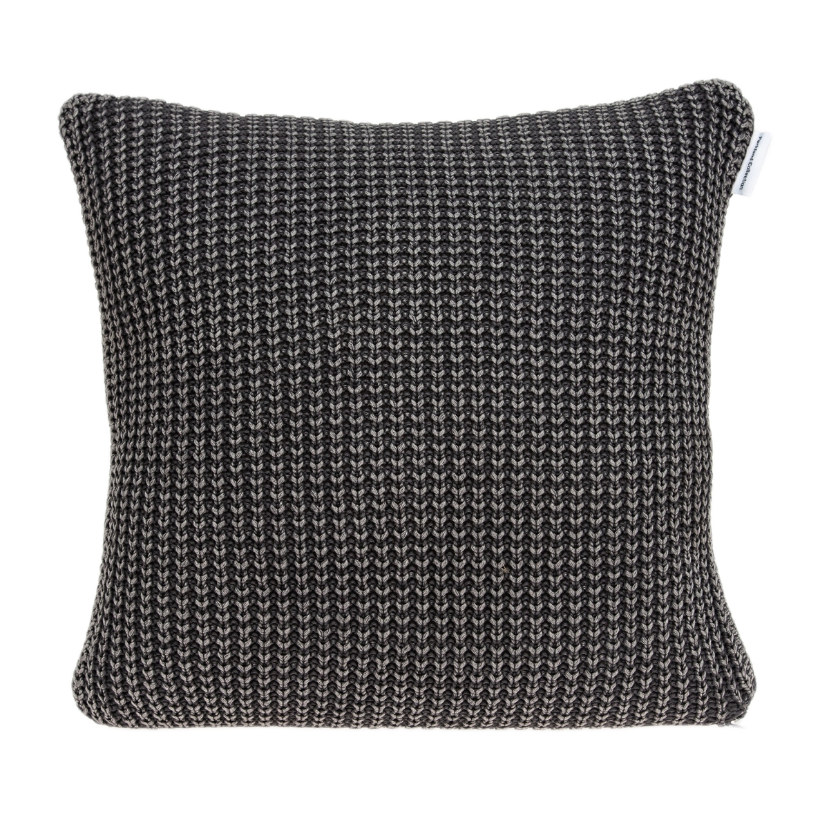 PILB11067P Cabo Charcoal Square Transitional Pillow Cover with Poly Insert - 20 x 20 x 7 in.