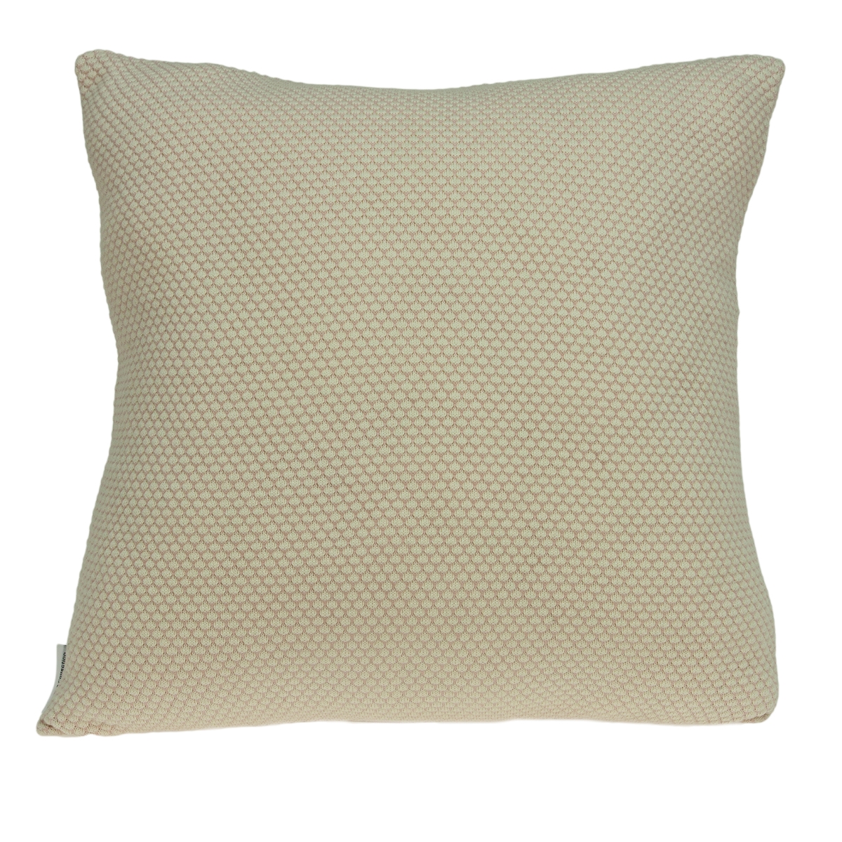 PILB11077P Cassi Tan & Pink Square Transitional Pillow Cover with Poly Insert - 20 x 20 x 7 in.
