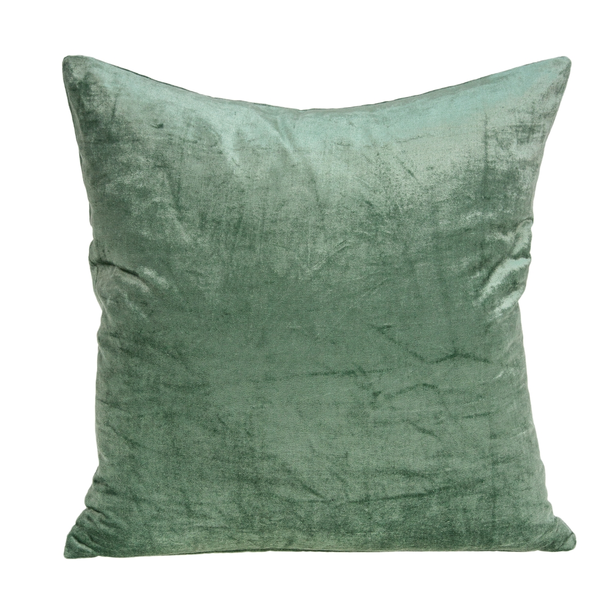 PILE11199P Charlotte Green Square Transitional Pillow Cover with Poly Insert - 20 x 20 x 7 in.