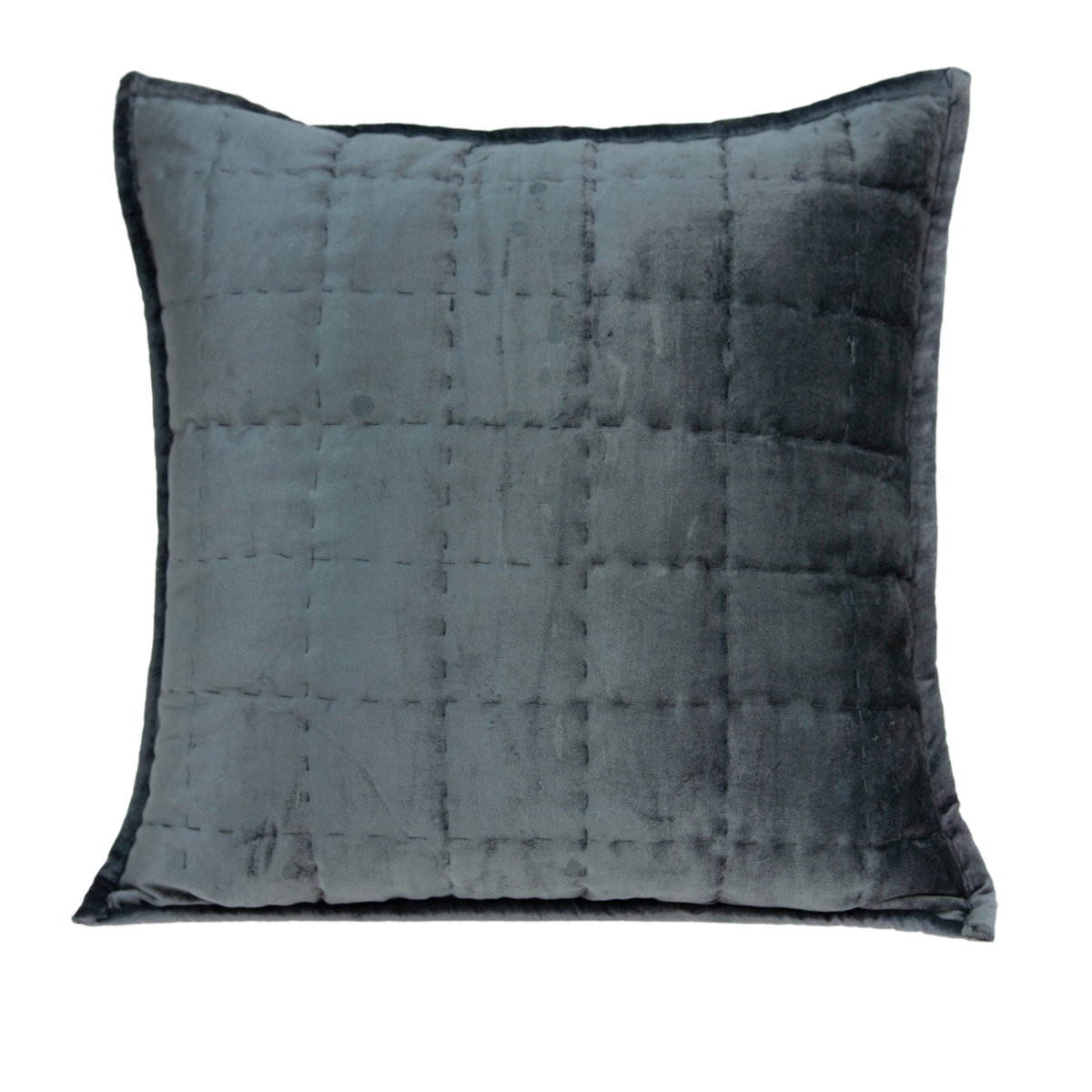 Anajar Charcoal Square Transitional Pillow Cover with Poly Insert - 20 x 20 x 7 in.