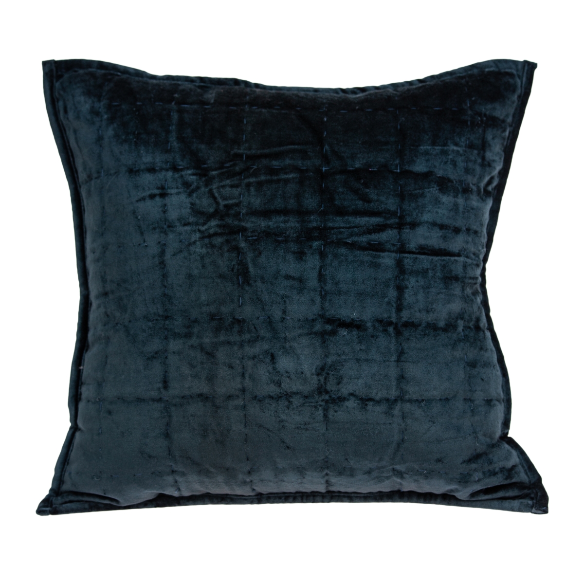 PILE11172P Cerro Dark Blue Square Transitional Pillow Cover with Poly Insert - 20 x 20 x 7 in.