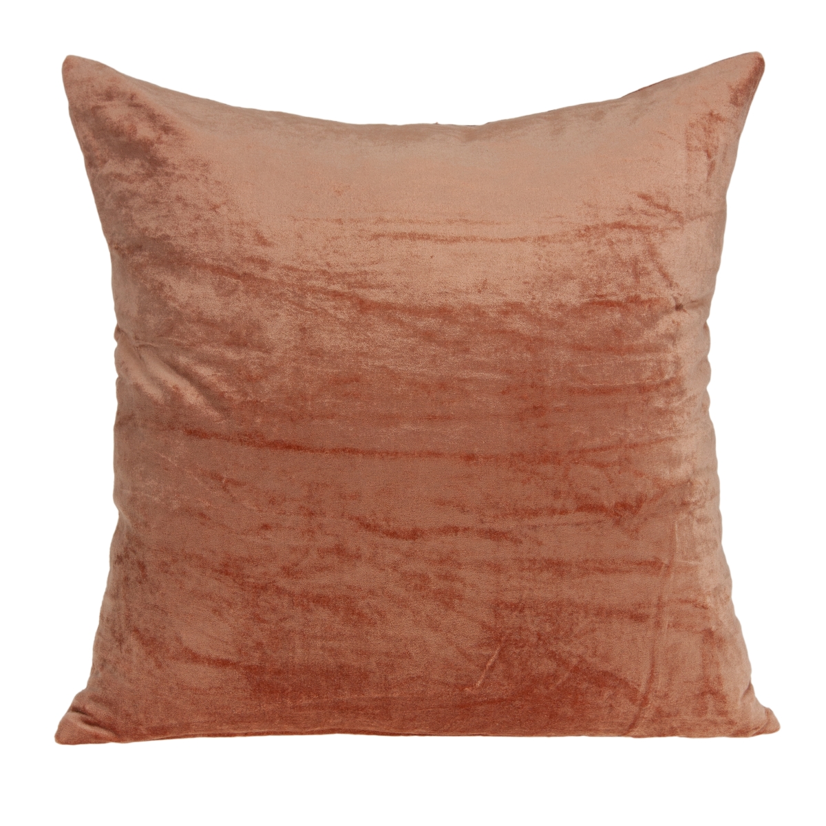 PILE11207P Sunstone Orange Square Transitional Pillow Cover with Poly Insert - 20 x 20 x 7 in.