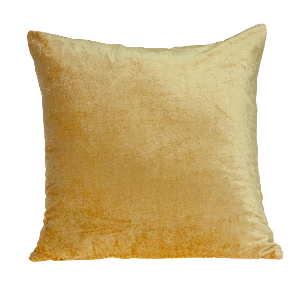 PILE11219P Danbury Yellow Square Transitional Pillow Cover with Poly Insert - 22 x 22 x 7 in.