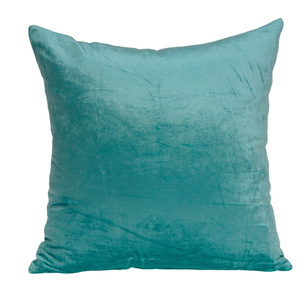 PILE11225P Camila Aqua Square Transitional Pillow Cover with Poly Insert - 22 x 22 x 7 in.