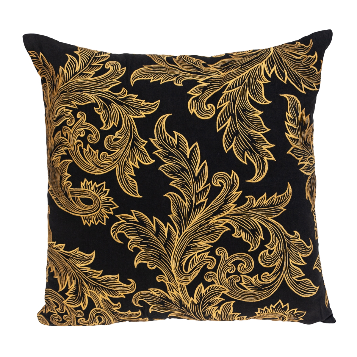 Picture of Parkland Collection PILF21017P Mertha Accent Black Pillow Cover with Poly Insert