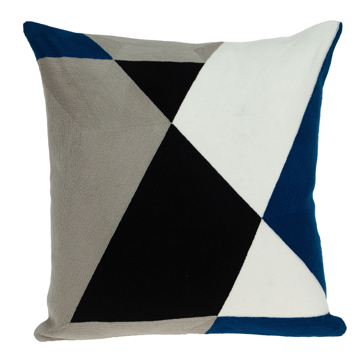 Hexa Contemporary Multi-color-color Pillow Cover with Poly Insert