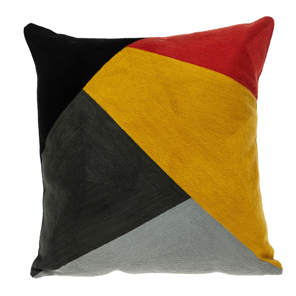 Zefro Contemporary Multi-color-color Pillow Cover with Poly Insert