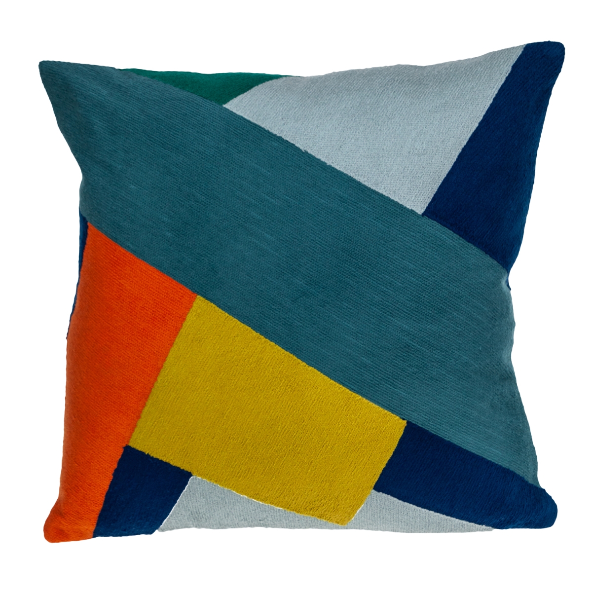 Fushix Contemporary Multi-color-color Pillow Cover with Poly Insert