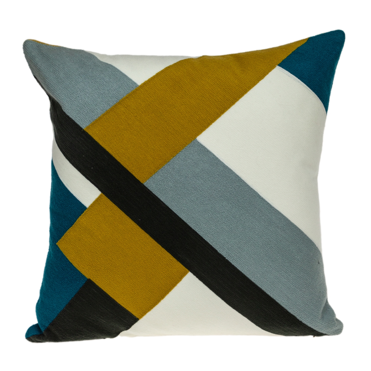 Lumen Contemporary Multi-color-color Pillow Cover with Poly Insert