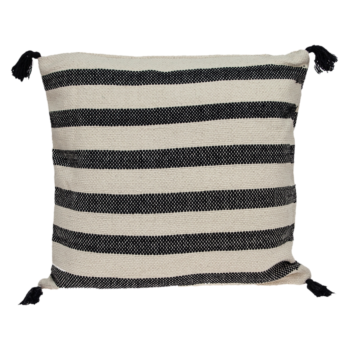 Cruza Transitional Beige Pillow Cover with Poly Insert