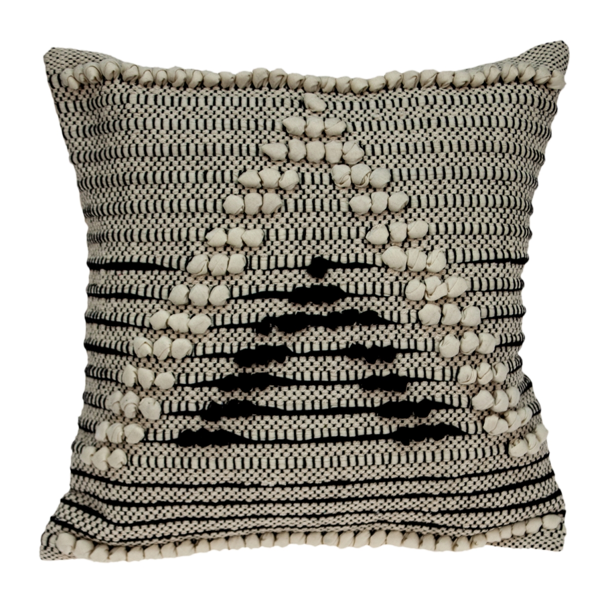 Janice Bohemian Beige Pillow Cover with Poly Insert