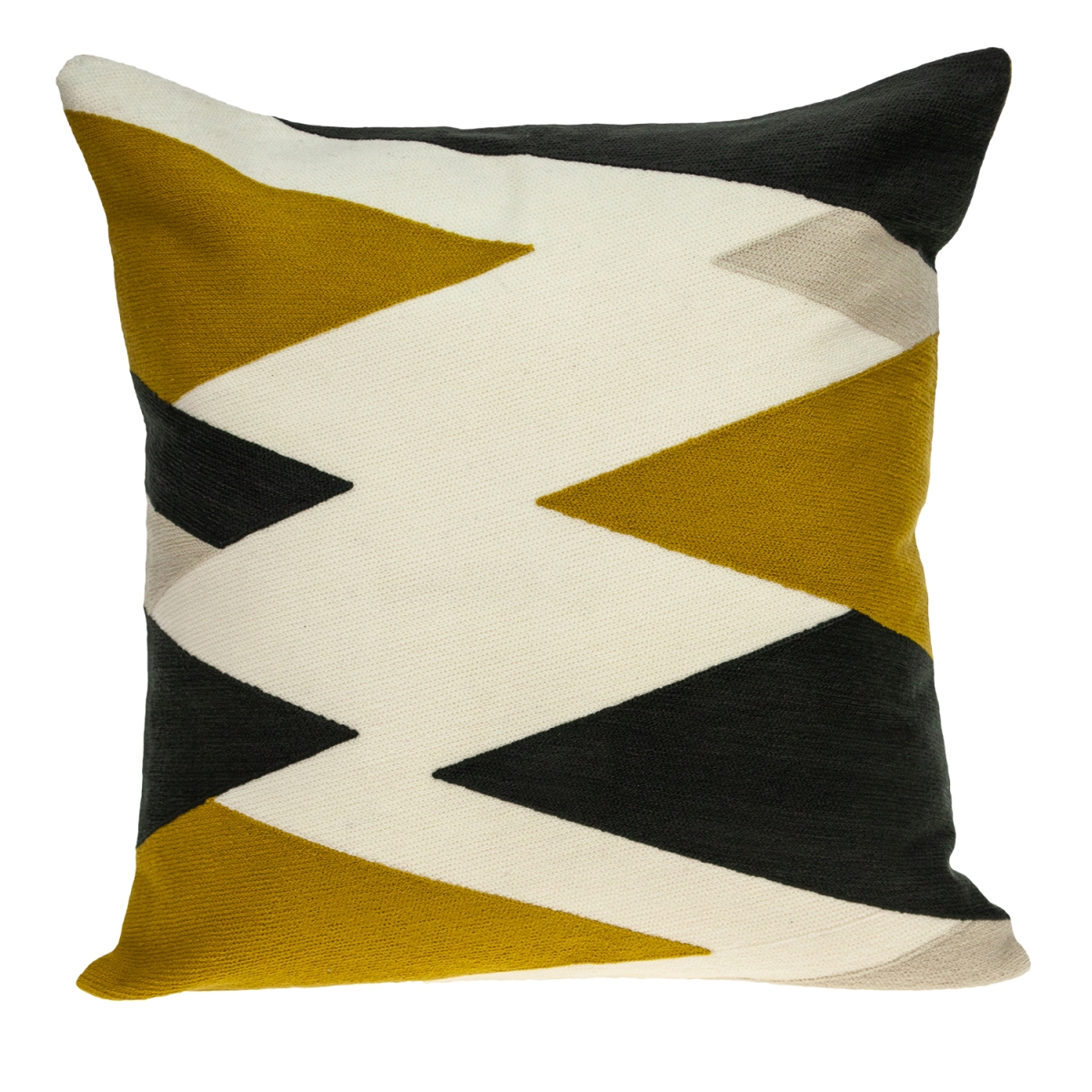 PILH21077P Ziglar Contemporary White Pillow Cover with Poly Insert