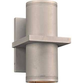 PLC Lighting 2082SL 1-Light Takato Collection Outdoor Fixture, Silver Finish