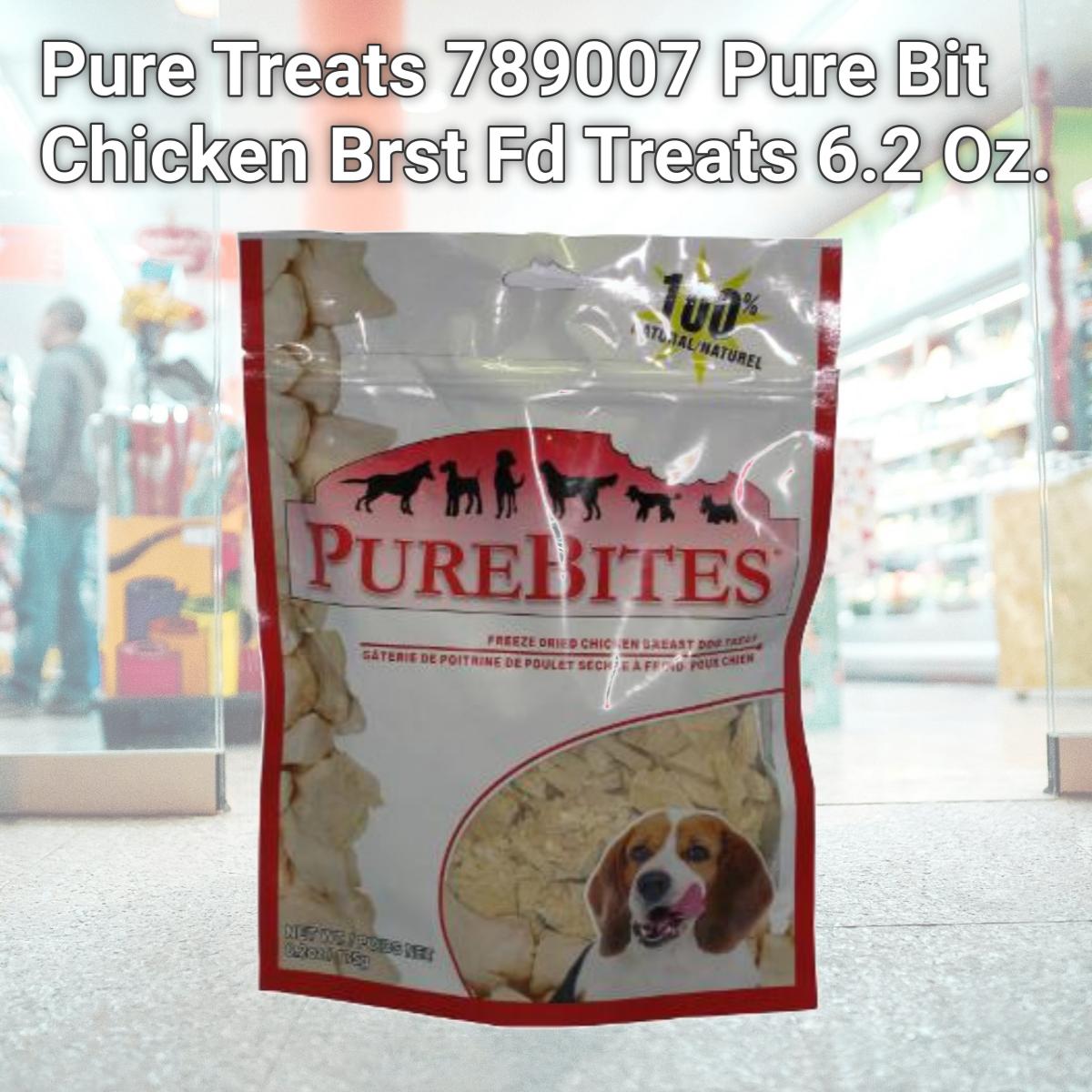 Picture of Pure Treats 789007 Pure Bit Chicken Brst Fd Treats 6.2 Oz.
