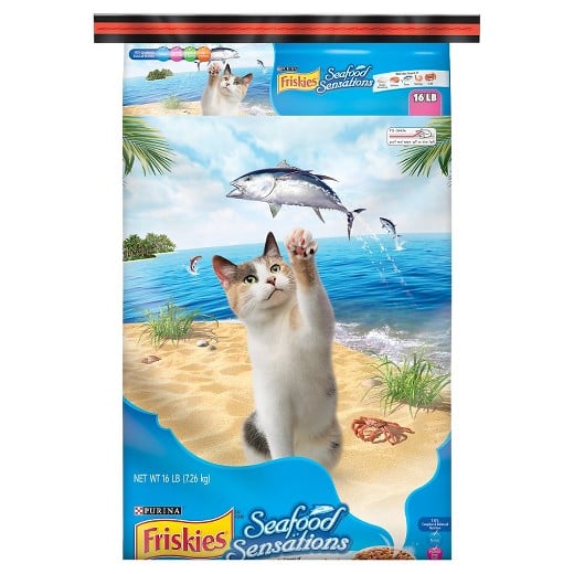 Picture of Provi 050139 16 lbs Purina Friskies SeaFood Sensations Dry Cat Food