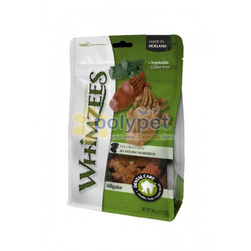 Picture of Parag 154089 Whimzees All Natural Dog Dental Treats Alligator Value Chew - Medium&#44; 12 Pieces
