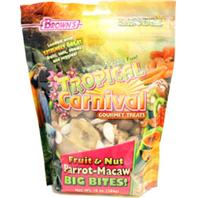 Brownf 423345 10 oz Tropical Carnival Fruit & Nut Parrot Macaw Big Bites