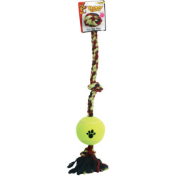 Picture of MPP 467039 36 in. Flossy Chews Tug with Big 6 in. Tennis Ball&#44; Extra Large