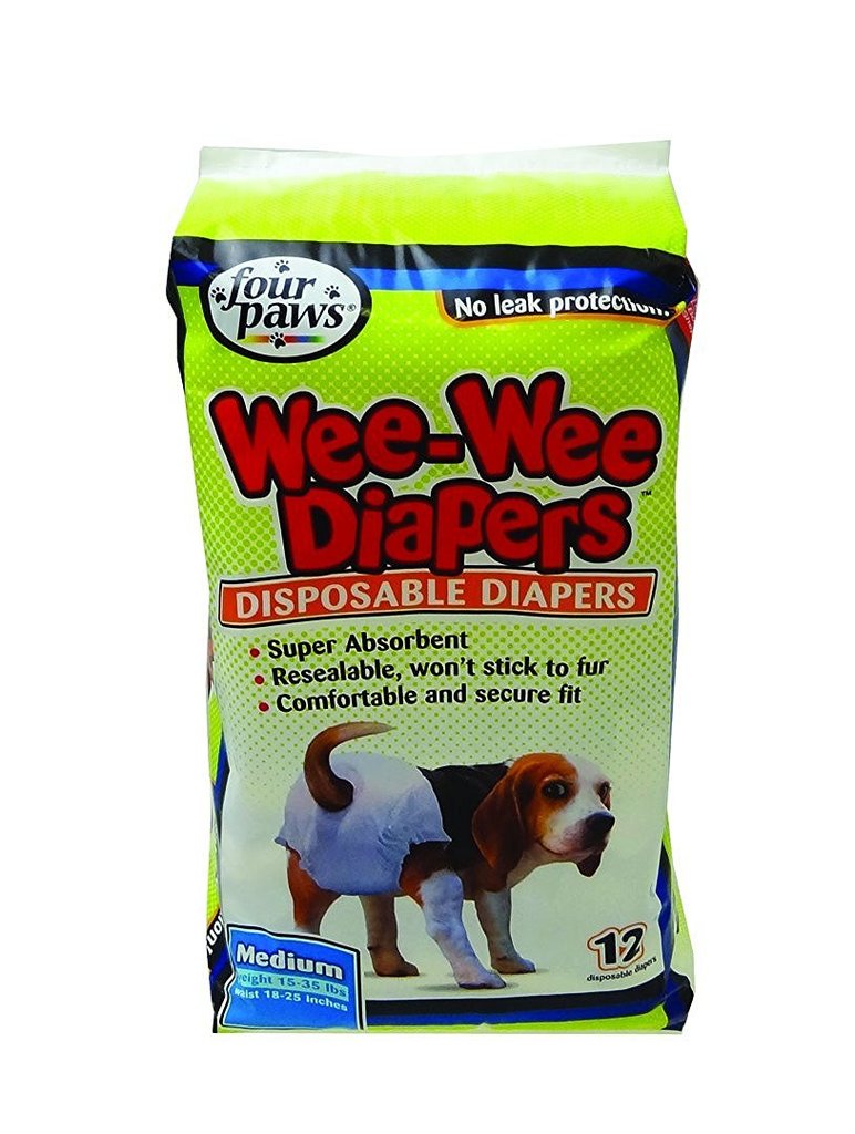 Picture of Fourp 456306 Four Paws Wee Wee Products Disposable Dog Diapers&#44; Pack of 12